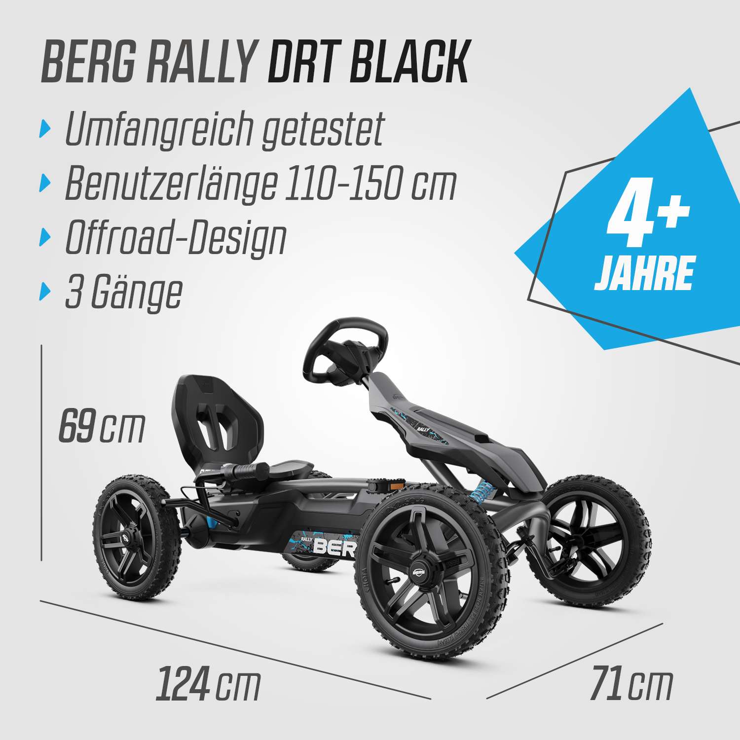 BERG Gokart Rally DRT Black BFR-3 BERG Gokart Rally DRT Black BFR-3